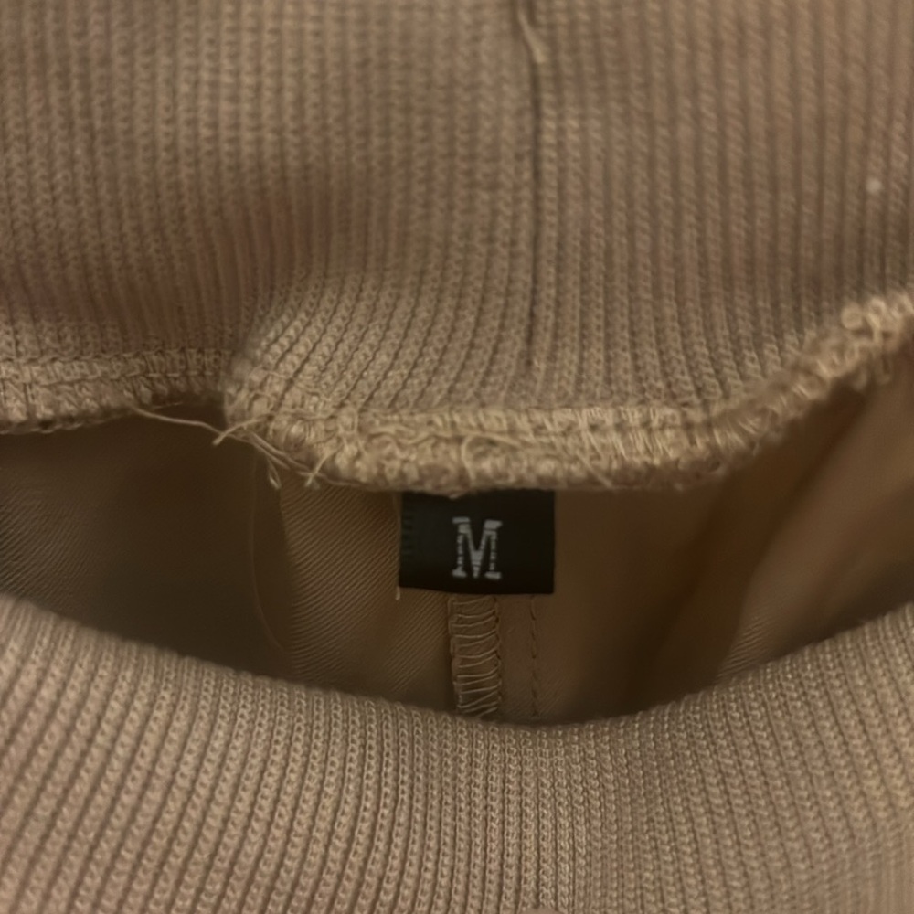 Khaki Cropped Drawstring Capris - image 6